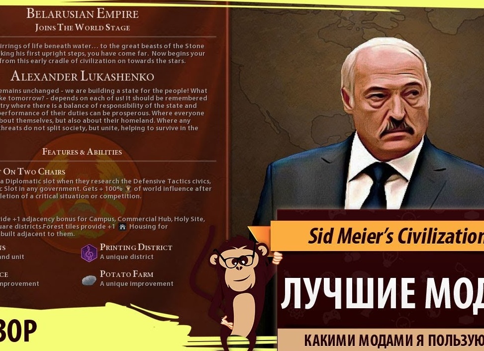Лучшие моды для Sid Meier's Civilization VI от Sandrix
